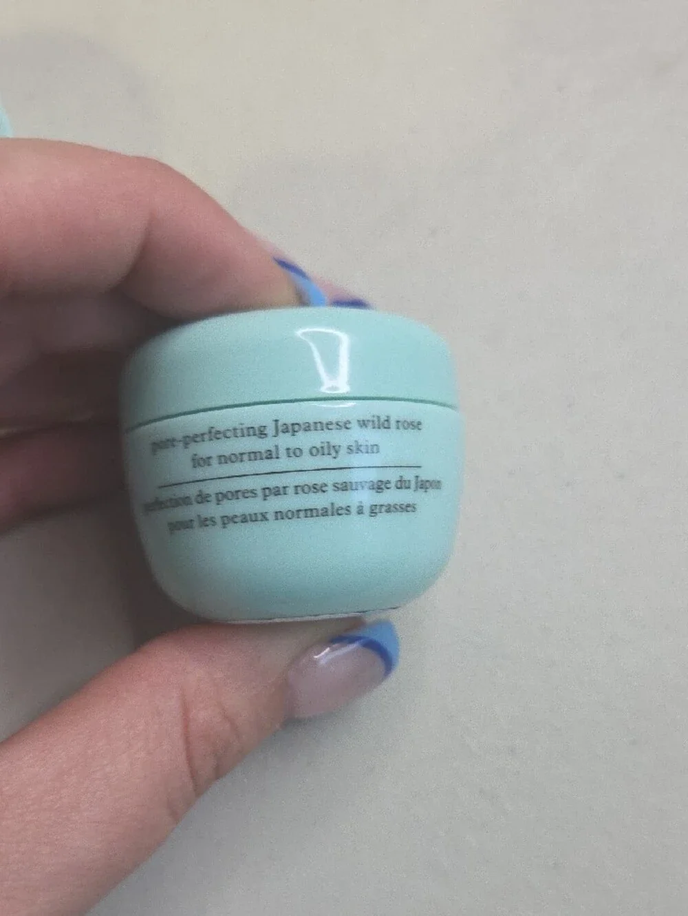 Tatcha The Water Cream Mini - Aqua Jar with Gold Lettering